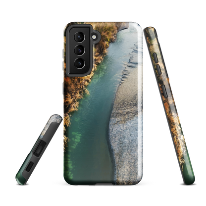 'Waters Edge' Samsung Galaxy S21 FE tough phone case - protective glossy case NZ Australia