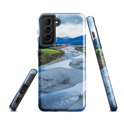 'Waiohine' Samsung Galaxy S21 FE tough phone case - protective glossy case NZ Australia