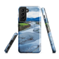 Waiohine phone case featuring artwork of New Zealand’s braided riverbed landscape in the Wairarapa.