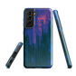 Digital Glitch Samsung case. This striking artwork features a dynamic distortion effect that mimics the visual chaos of a digital malfunction—glitchy lines, vibrant streaks, and pixel-like patterns merge into a futuristic aesthetic. It’s a perfect blend of modern design and edgy street style.