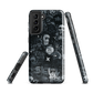 Midnight stickers phone case | Dark graphic collage NZ