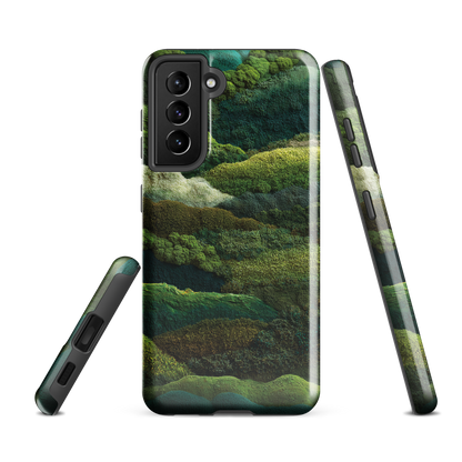 'Forest Layers' Samsung Galaxy S21 FE tough phone case - protective glossy case NZ Australia