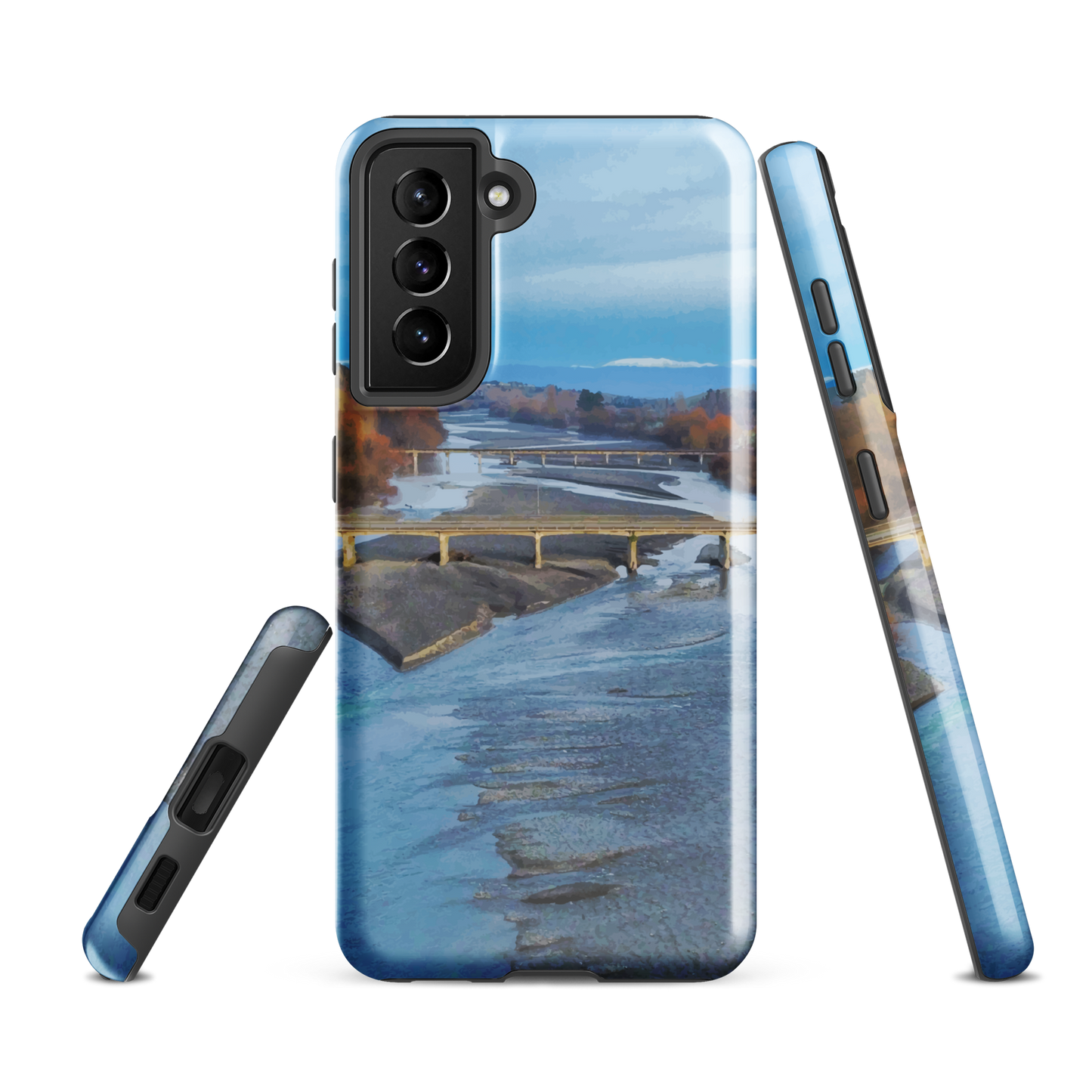 'Ruahine' Samsung Galaxy S21 FE tough phone case - protective glossy case NZ Australia