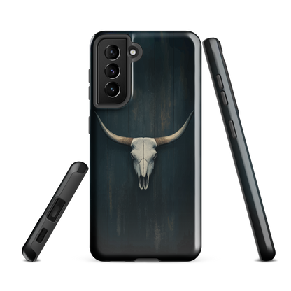 'Longhorn' Samsung Galaxy S21 FE tough phone case - protective glossy case NZ Australia