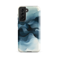 A calming abstract landscape phone case inspired by quiet valleys and soft blue tones.