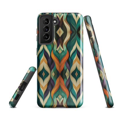 'Rhythm' Samsung Galaxy S21 FE tough phone case - protective glossy case NZ Australia
