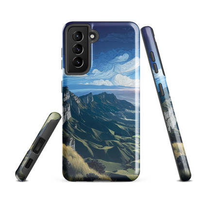 'Te Mata Peak' Samsung Galaxy S21 FE tough phone case - protective glossy case NZ Australia