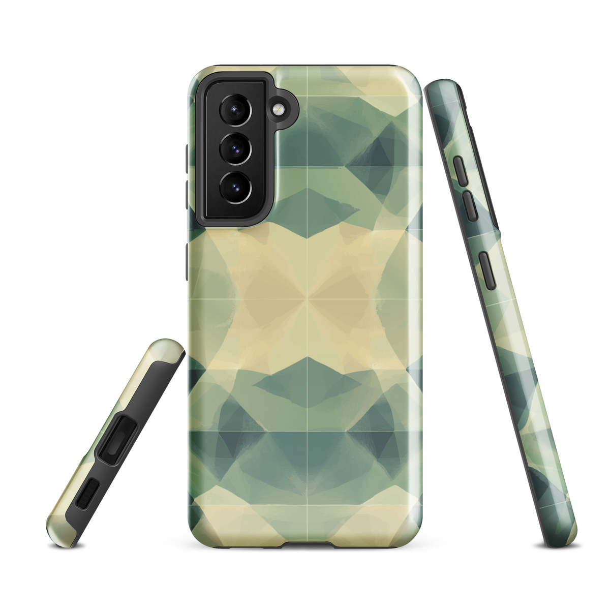 'Symmetry' Samsung Galaxy S21 FE tough phone case - protective glossy case NZ Australia