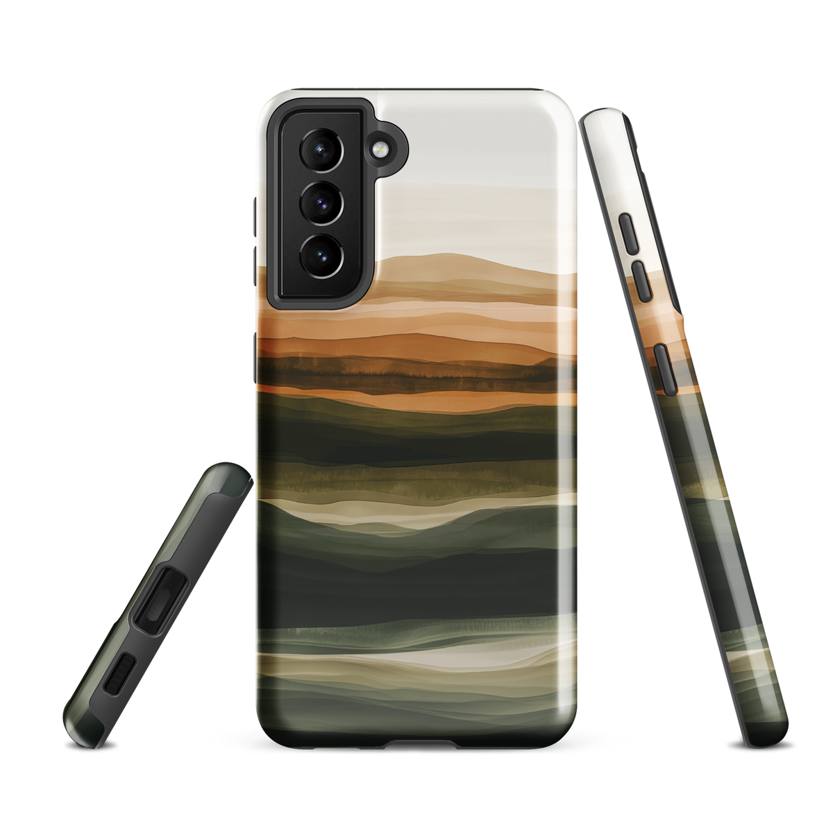'Earth' Samsung Galaxy S21 FE tough phone case - protective glossy case NZ Australia