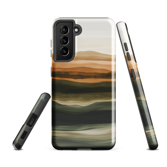 'Earth' Samsung Galaxy S21 FE tough phone case - protective glossy case NZ Australia