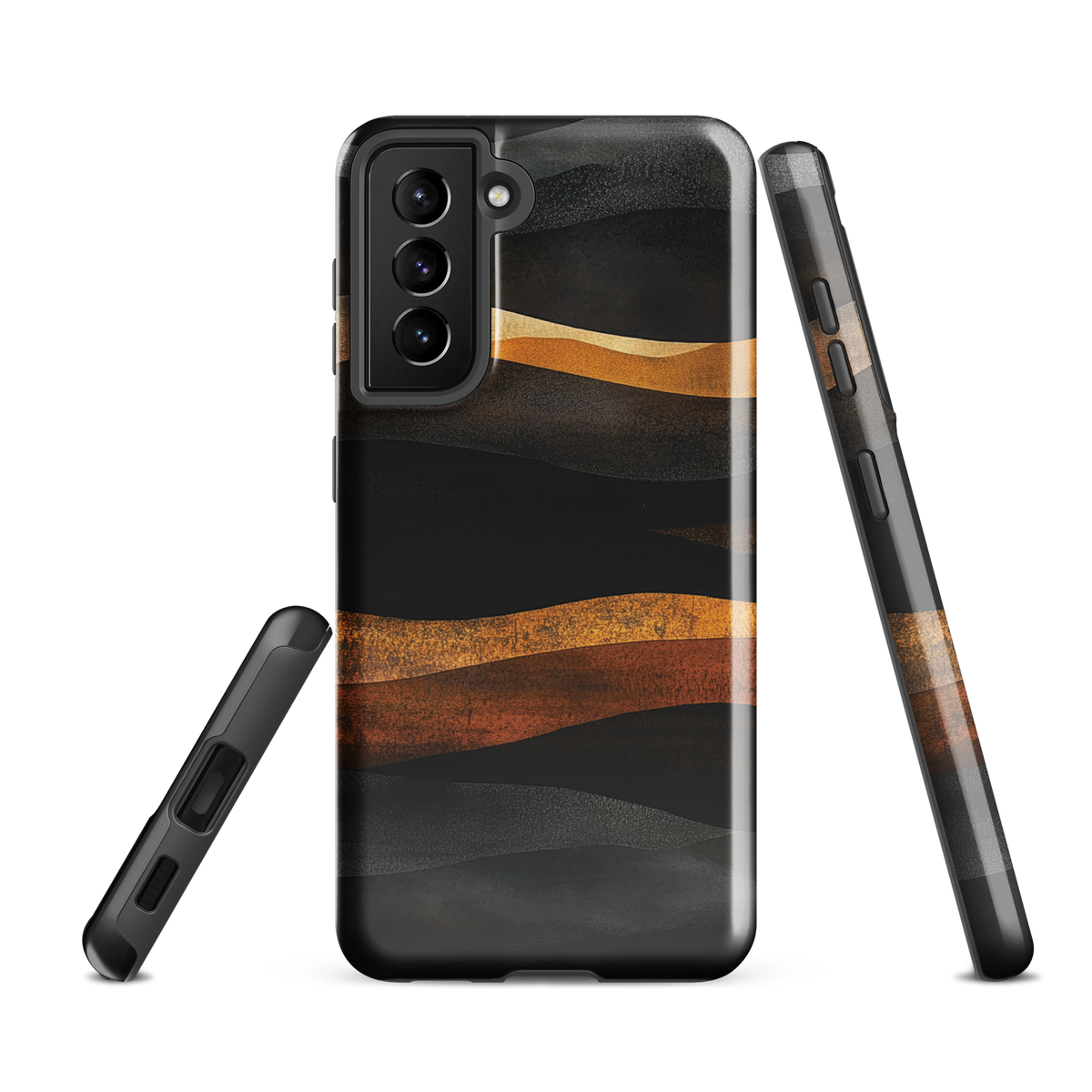 'Flow' Samsung Galaxy S21 FE tough phone case - protective glossy case NZ Australia