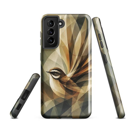 'Fantail' Samsung Galaxy S21 FE tough phone case - protective glossy case NZ Australia
