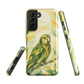 'Kākāpō' Samsung Galaxy S21 FE tough case - protective glossy case NZ Australia
