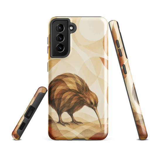 'Kiwi' Samsung Galaxy S21 FE tough case - protective glossy case NZ Australia