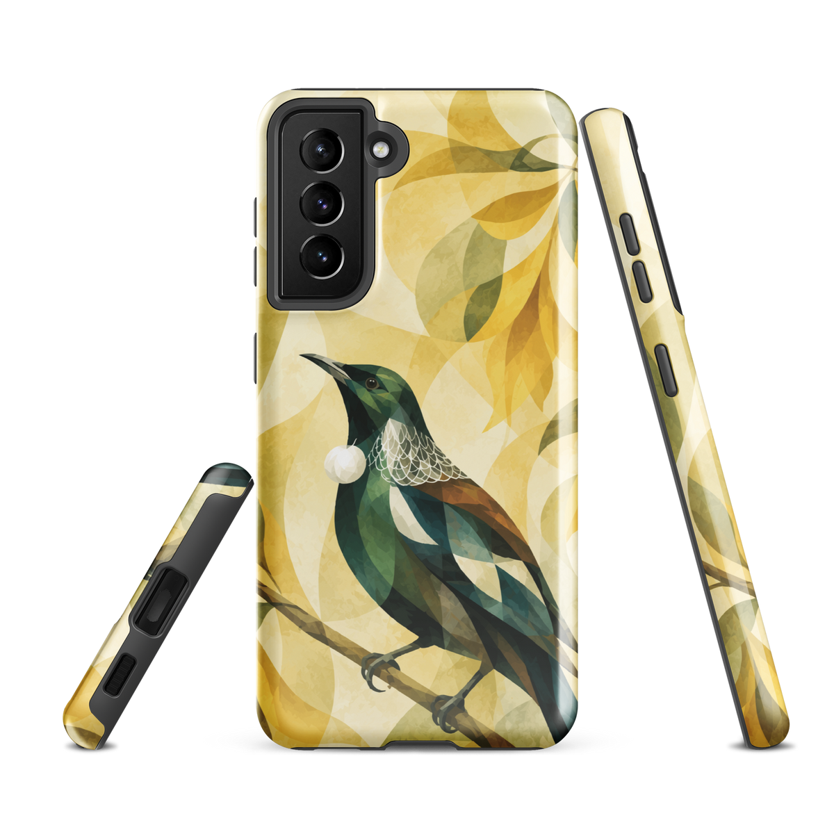 'Tui' Samsung Galaxy S21 FE tough phone case - protective glossy case NZ Australia