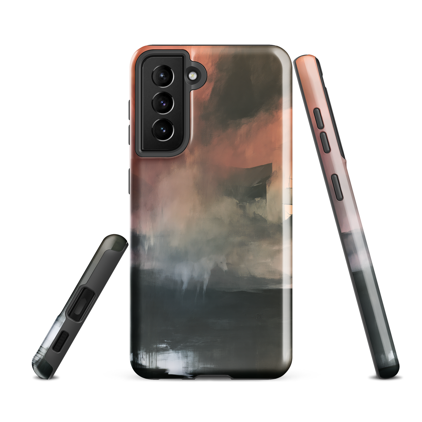'Glass' Samsung Galaxy S21 FE tough phone case - protective glossy case NZ Australia