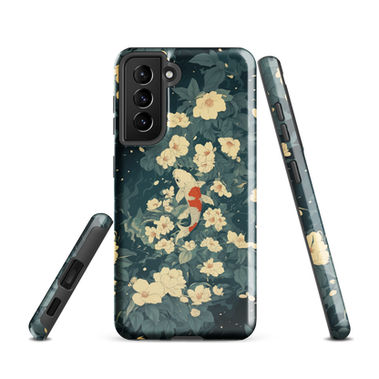 'Koi' Samsung Galaxy S21 tough phone case - protective glossy case NZ Australia