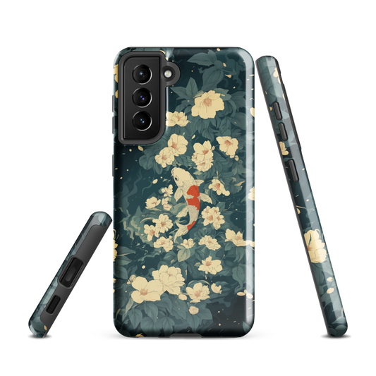 'Koi' Samsung Galaxy S21 tough phone case - protective glossy case NZ Australia