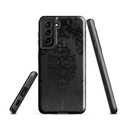 'Obsidian' Samsung Galaxy S21 tough phone case - protective glossy case NZ Australia