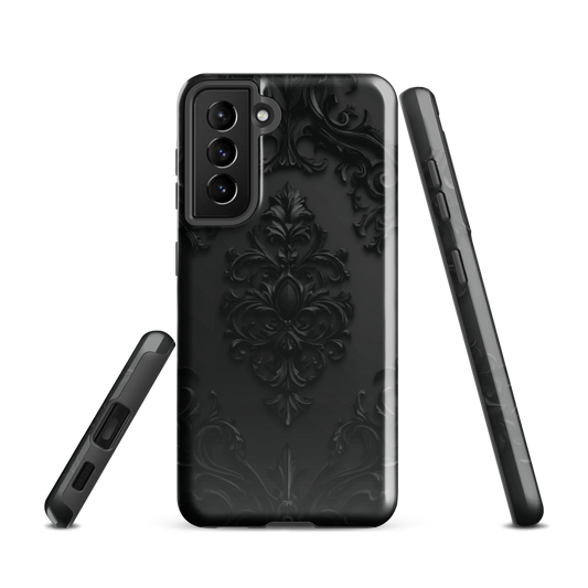 'Obsidian' Samsung Galaxy S21 tough phone case - protective glossy case NZ Australia
