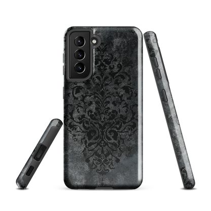 'Damask' Samsung Galaxy S21 tough phone case - protective glossy case NZ Australia