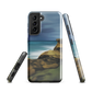 Castlepoint coastal phone case with cliffs, ocean and sky. New Zealand landscape art by designer Ben Hart.