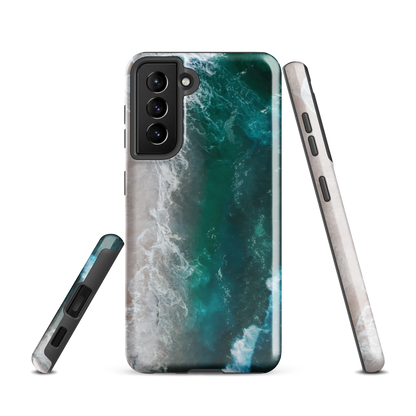 'Ocean View' Samsung Galaxy S21 tough phone case - protective glossy case NZ Australia