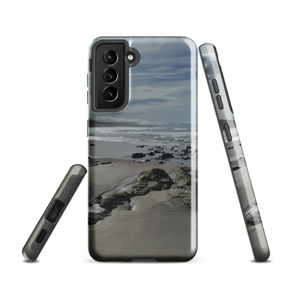 'Quick Sand' Samsung Galaxy S21 tough phone case - protective glossy case NZ Australia