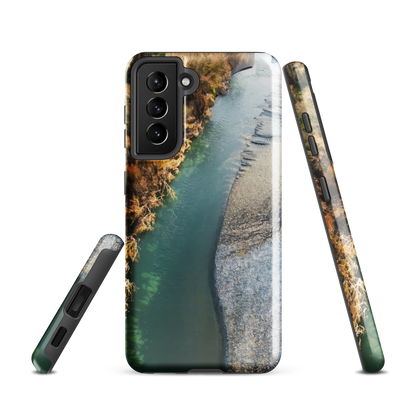 'Waters Edge' Samsung Galaxy S21 tough phone case - protective glossy case NZ Australia