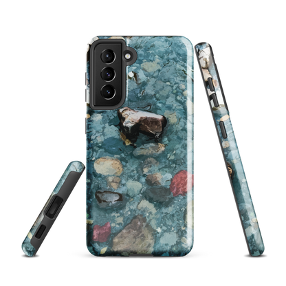 'Washed Away' Samsung Galaxy S21 tough phone case - protective glossy case NZ Australia