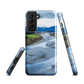 Waiohine phone case featuring artwork of New Zealand’s braided riverbed landscape in the Wairarapa.
