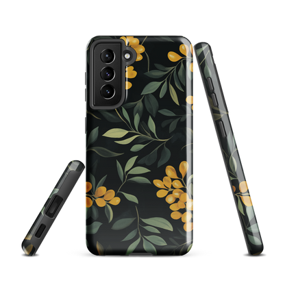 'NZ Kowhai' Samsung Galaxy S21 tough phone case - protective glossy case NZ Australia