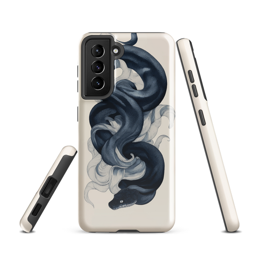 'Midnight Python' Samsung Galaxy S21 tough phone case - protective glossy case NZ Australia
