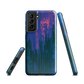 Digital Glitch Samsung case. This striking artwork features a dynamic distortion effect that mimics the visual chaos of a digital malfunction—glitchy lines, vibrant streaks, and pixel-like patterns merge into a futuristic aesthetic. It’s a perfect blend of modern design and edgy street style.