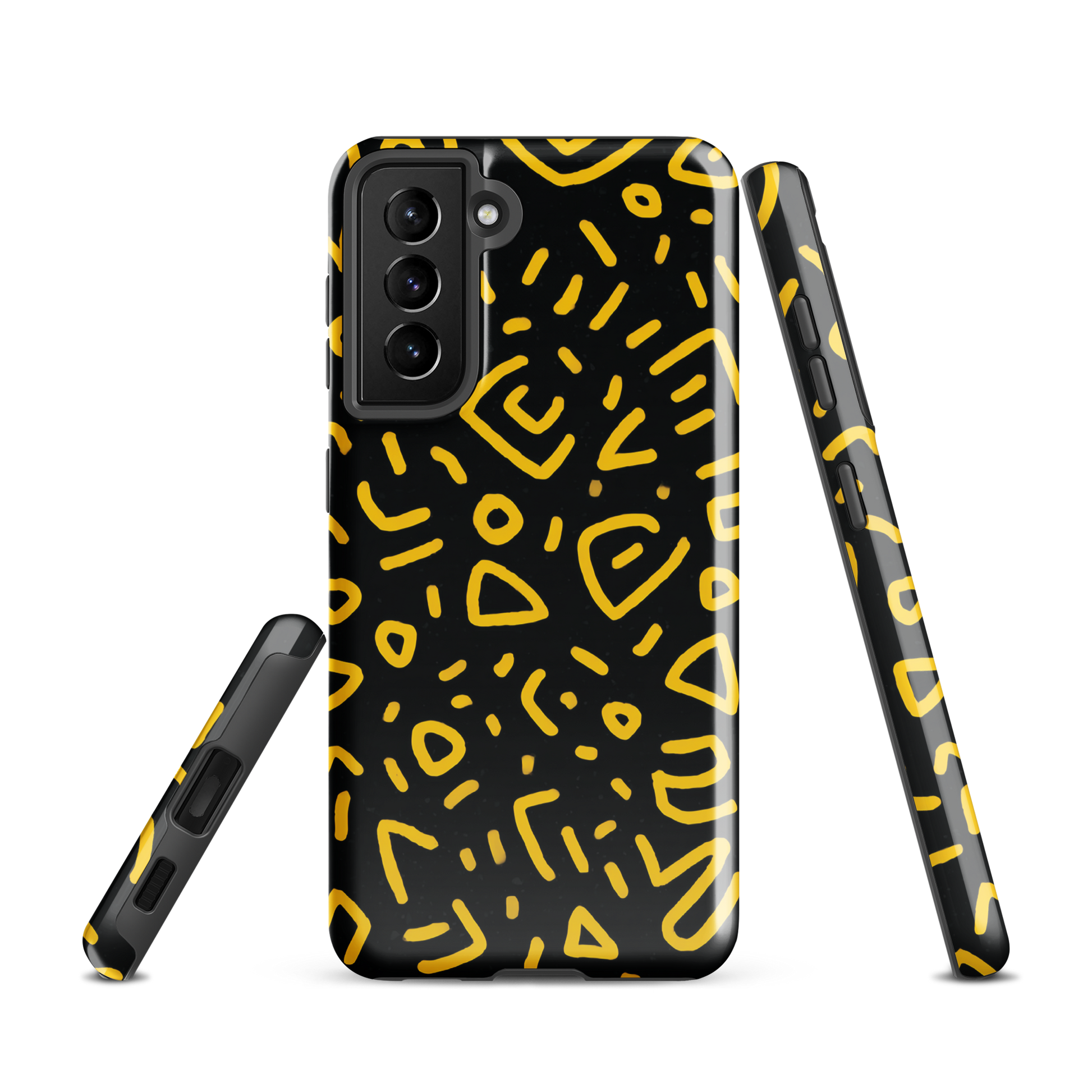 Retro scribbles phone case | Bold retro design NZ