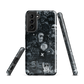 Midnight stickers phone case | Dark graphic collage NZ