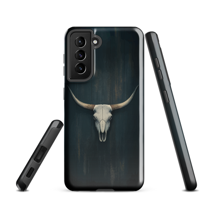 'Longhorn' Samsung Galaxy S21 tough phone case - protective glossy case NZ Australia