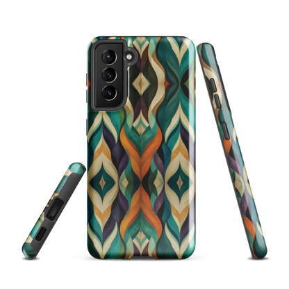 'Rhythm' Samsung Galaxy S21 tough phone case - protective glossy case NZ Australia