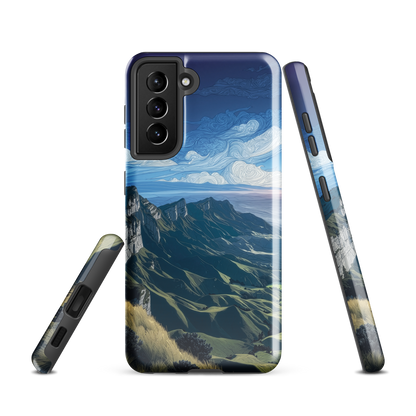 'Te Mata Peak' Samsung Galaxy S21 tough phone case - protective glossy case NZ Australia
