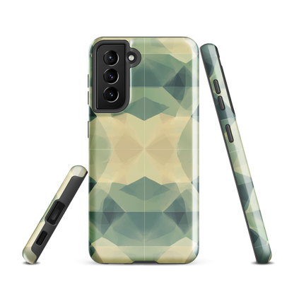 'Symmetry' Samsung Galaxy S21 tough phone case - protective glossy case NZ Australia
