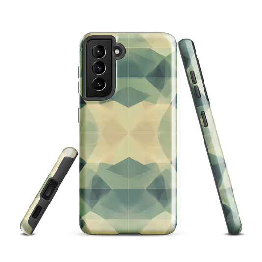 'Symmetry' Samsung Galaxy S21 tough phone case - protective glossy case NZ Australia