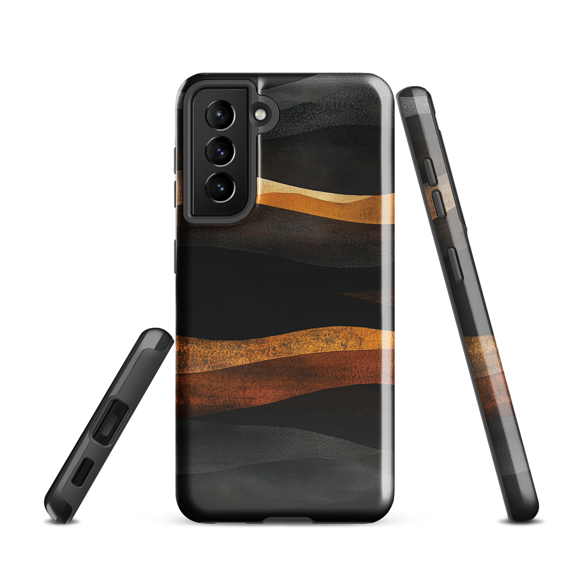'Flow' Samsung Galaxy S21 tough phone case - protective glossy case NZ Australia