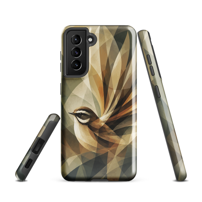 'Fantail' Samsung Galaxy S21 tough phone case - protective glossy case NZ Australia