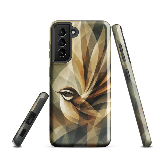'Fantail' Samsung Galaxy S21 tough phone case - protective glossy case NZ Australia