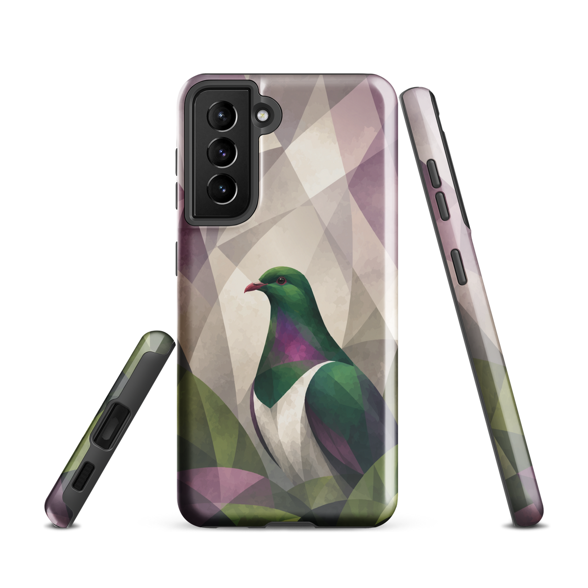 'Kereru' Samsung Galaxy S21 tough phone case - protective glossy case NZ Australia