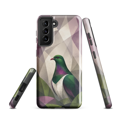 'Kererū' Samsung Galaxy S21 tough case - protective glossy case NZ Australia