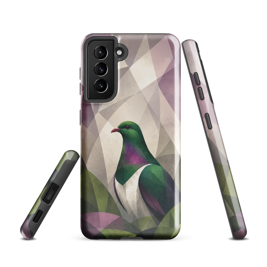 'Kereru' Samsung Galaxy S21 tough phone case - protective glossy case NZ Australia