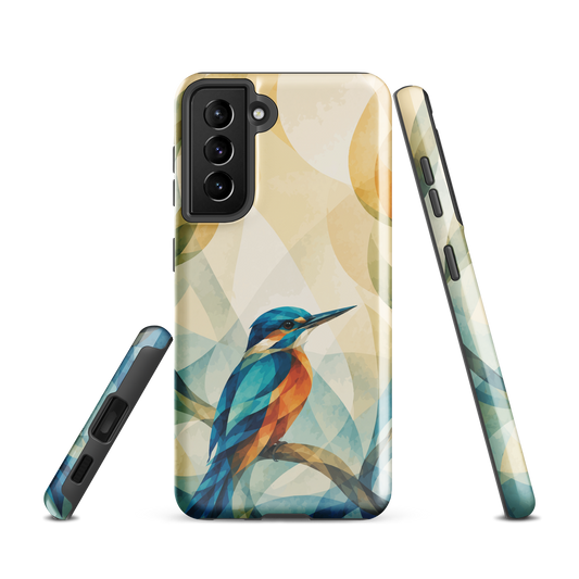 'Kotare' Samsung Galaxy S21 tough phone case - protective glossy case NZ Australia