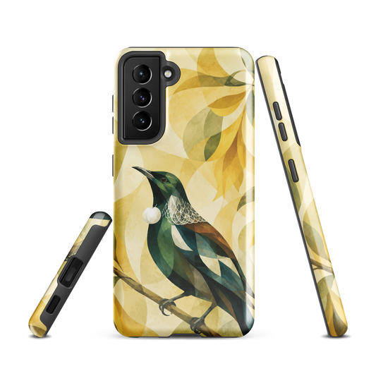 'Tui' Samsung Galaxy S21 tough phone case - protective glossy case NZ Australia