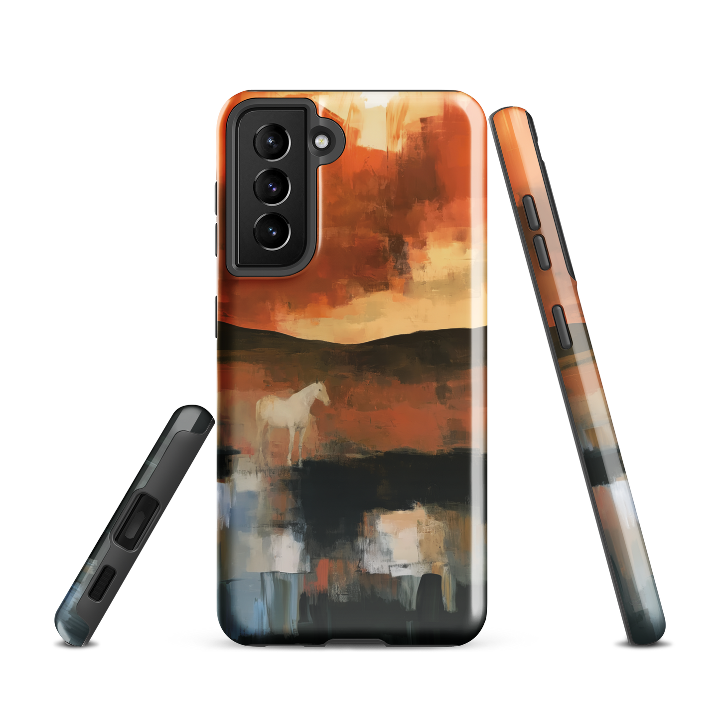 'Ember Fields' Samsung Galaxy S21 tough phone case - protective glossy case NZ Australia